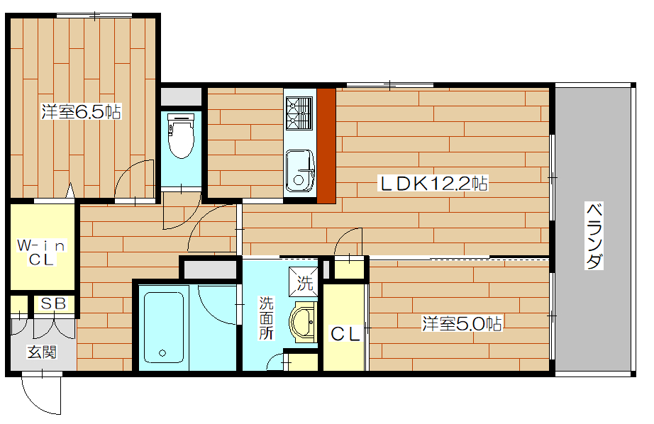 シャーメゾンフォレナ03号室の間取り図