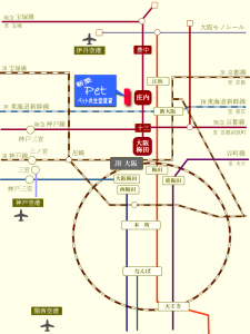 交通アクセス図　LANITOYONAKA　